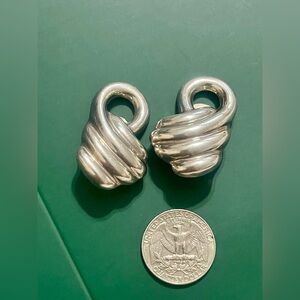 Silver Knot Earrings